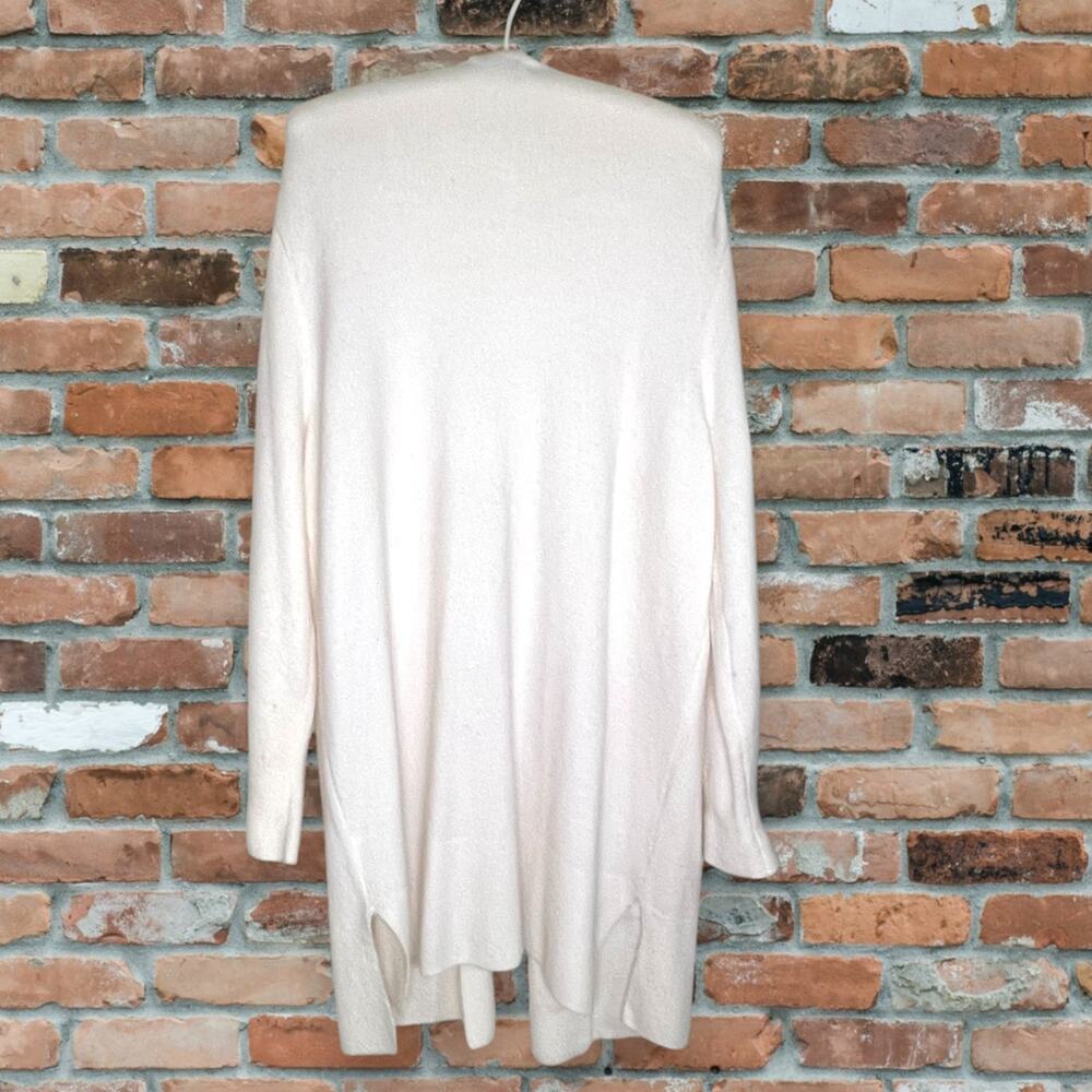 Madewell Women's Size L Cardigan Sweater Kent in Coziest Yarn Winter White Soft - Picture 4 of 10